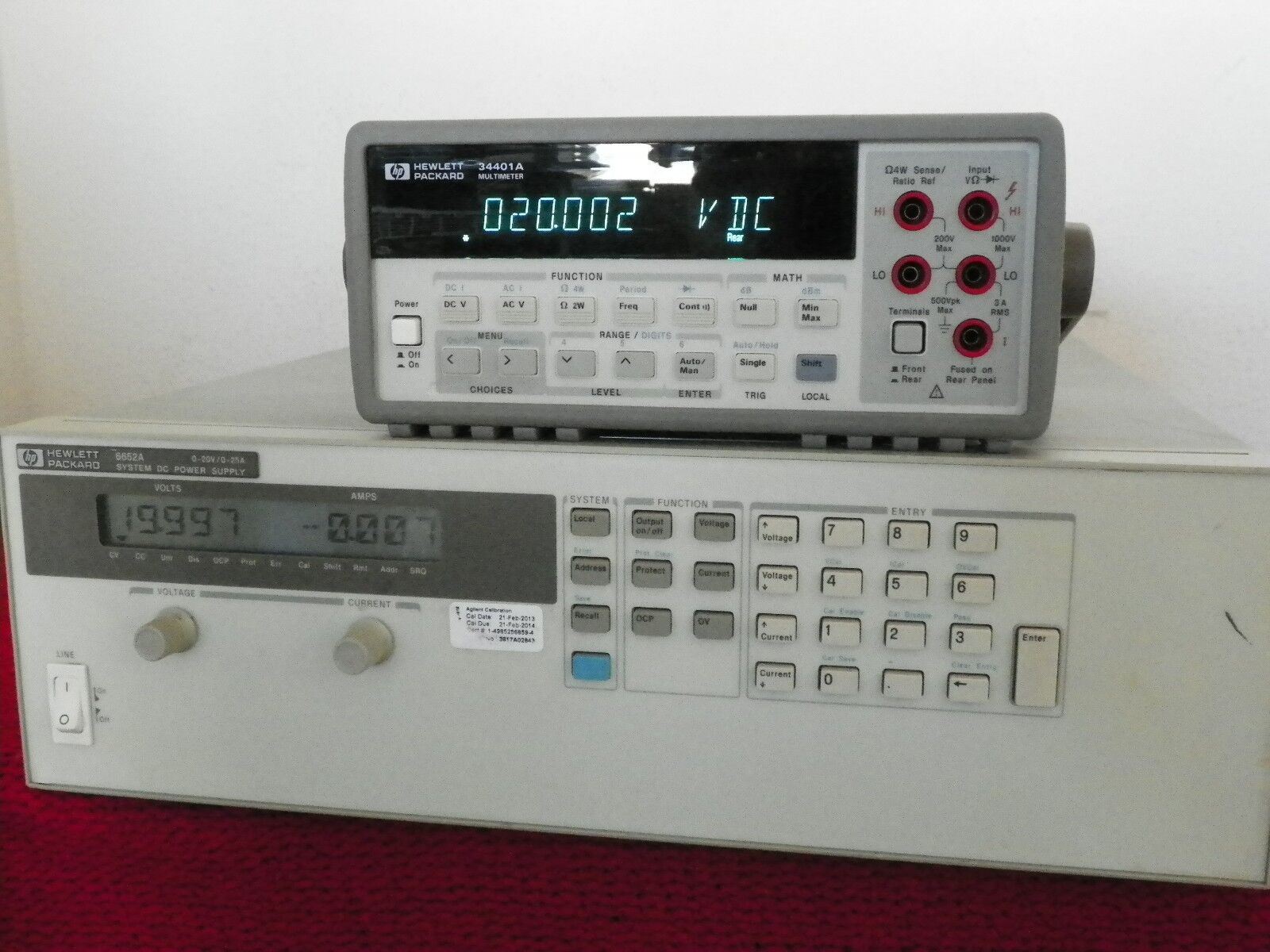 Agilent HP 6652A 0-20V/0-25A System DC Power Supply (no LOC/REM switch) Opt. S51 Agilent HP 6652A 0-20V/0-25A System DC Power Supply (no LOC/REM switch) Opt. S51